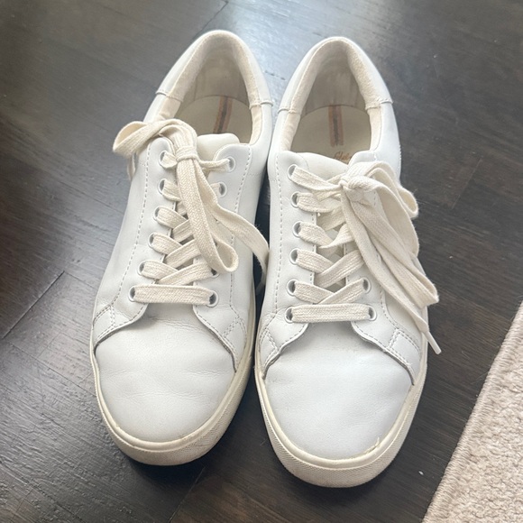 Sam Edelman, white leather sneakers - Picture 3 of 10